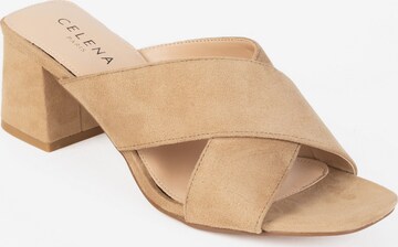 Celena Pantolette 'Carah' in Braun