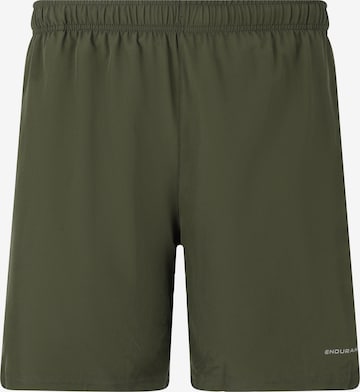 ENDURANCE Loosefit Sportshorts 'Kroser' in Grün: Vorderseite
