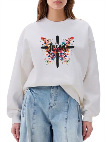 GORHEY Sweatshirt‌ in Weiß