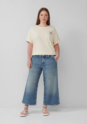 QS Wide leg Jeans 'Catie' in Blauw: voorkant