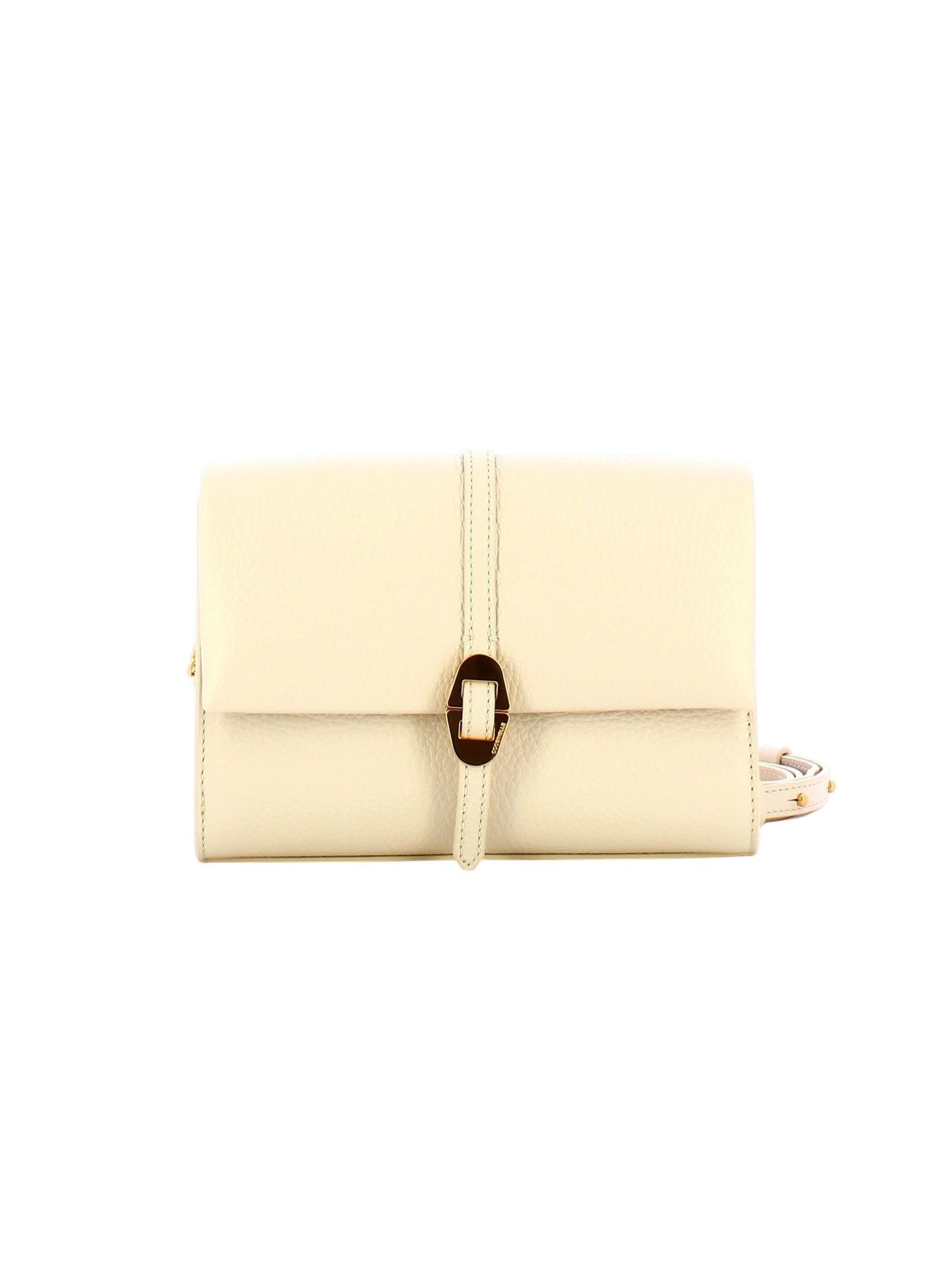 Sac à bandoulière 'Coccinelle Dorian Mini Bag Grained Leather' Coccinelle en blanc : devant