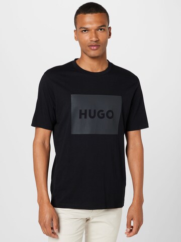 HUGO T-Shirt 'Dulive222' in Schwarz: predná strana