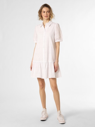 Robe-chemise Marie Lund en blanc : devant