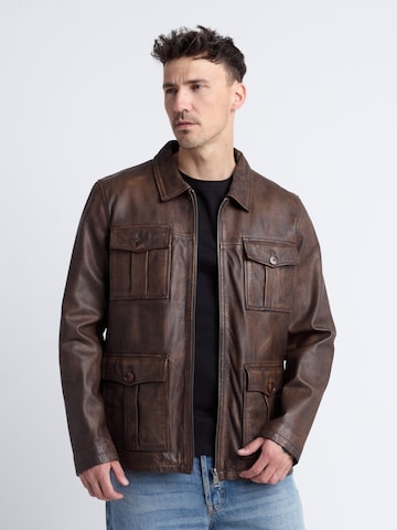JCC Between-season jacket in Brown: front