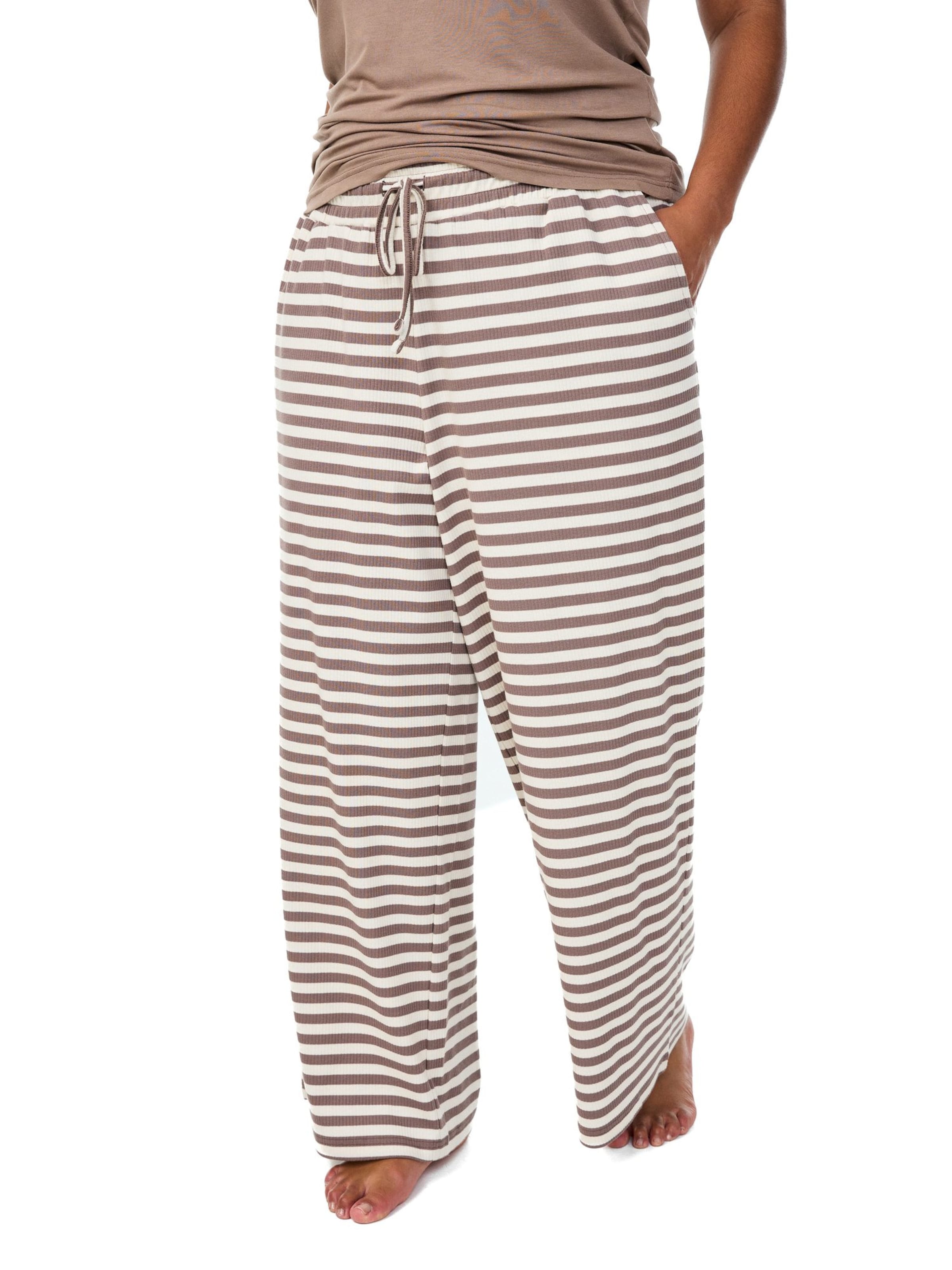 pelēks Zizzi Pidžamas bikses 'Mellie': no priekšpuses