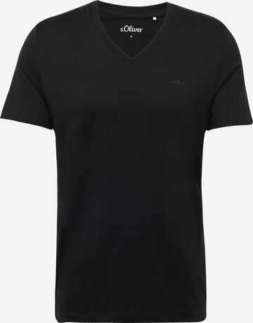 s.Oliver - Camiseta en negro: frente