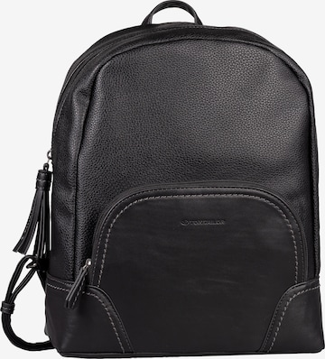 TOM TAILOR Rucksack in Schwarz: predná strana