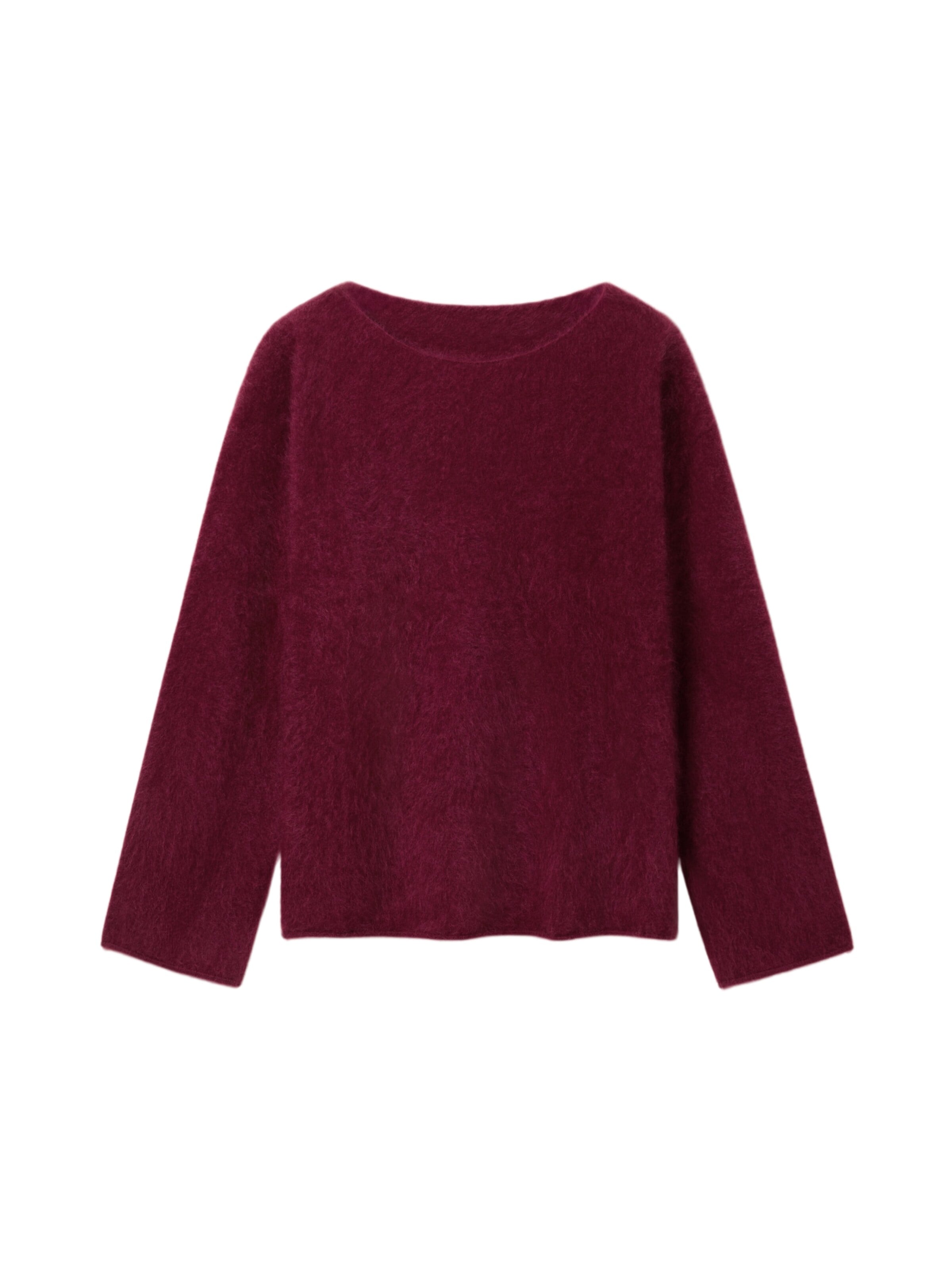 Lilysilk Pullover 'Bootneck-Pullover aus gebürstetem Kaschmir'‌‌‌‌‌‌ in Rot: Vorderseite