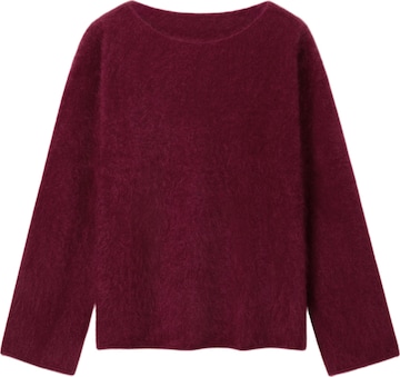 Lilysilk Pullover 'Bootneck-Pullover aus gebürstetem Kaschmir' in Rot: Vorderseite
