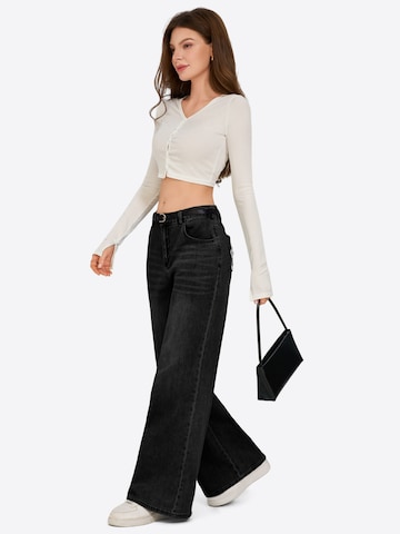 Imily Bela Wide leg Jeans in Zwart