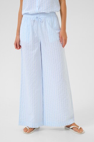 Kaffe Wide leg Trousers 'Sara' in Blue: front