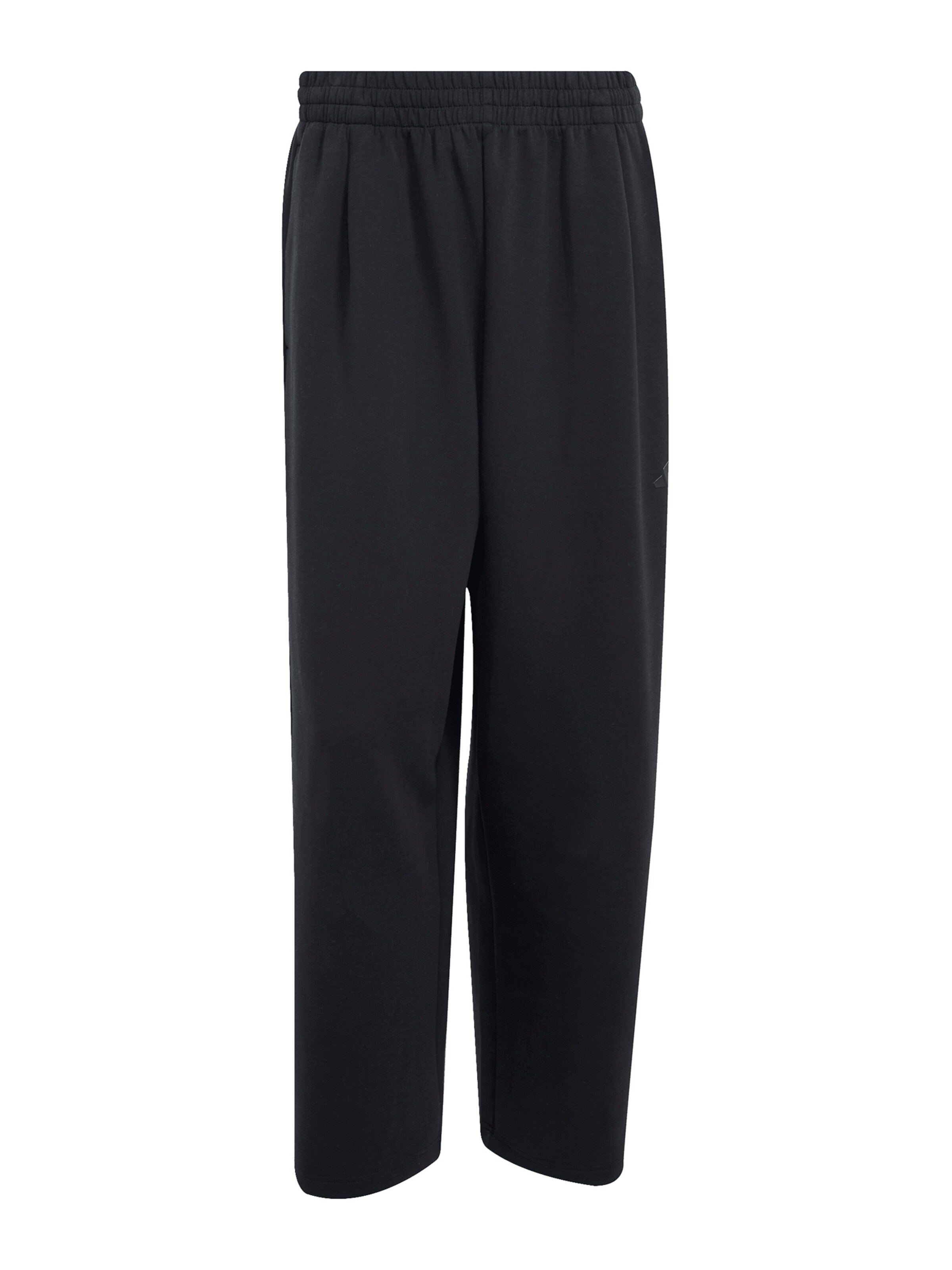 ADIDAS SPORTSWEAR - Loosefit Calças de desporto 'Soft Lux' em preto: frente