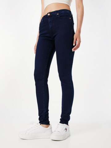 Tommy Jeans - Skinny Vaquero 'Sylvia' en azul: frente