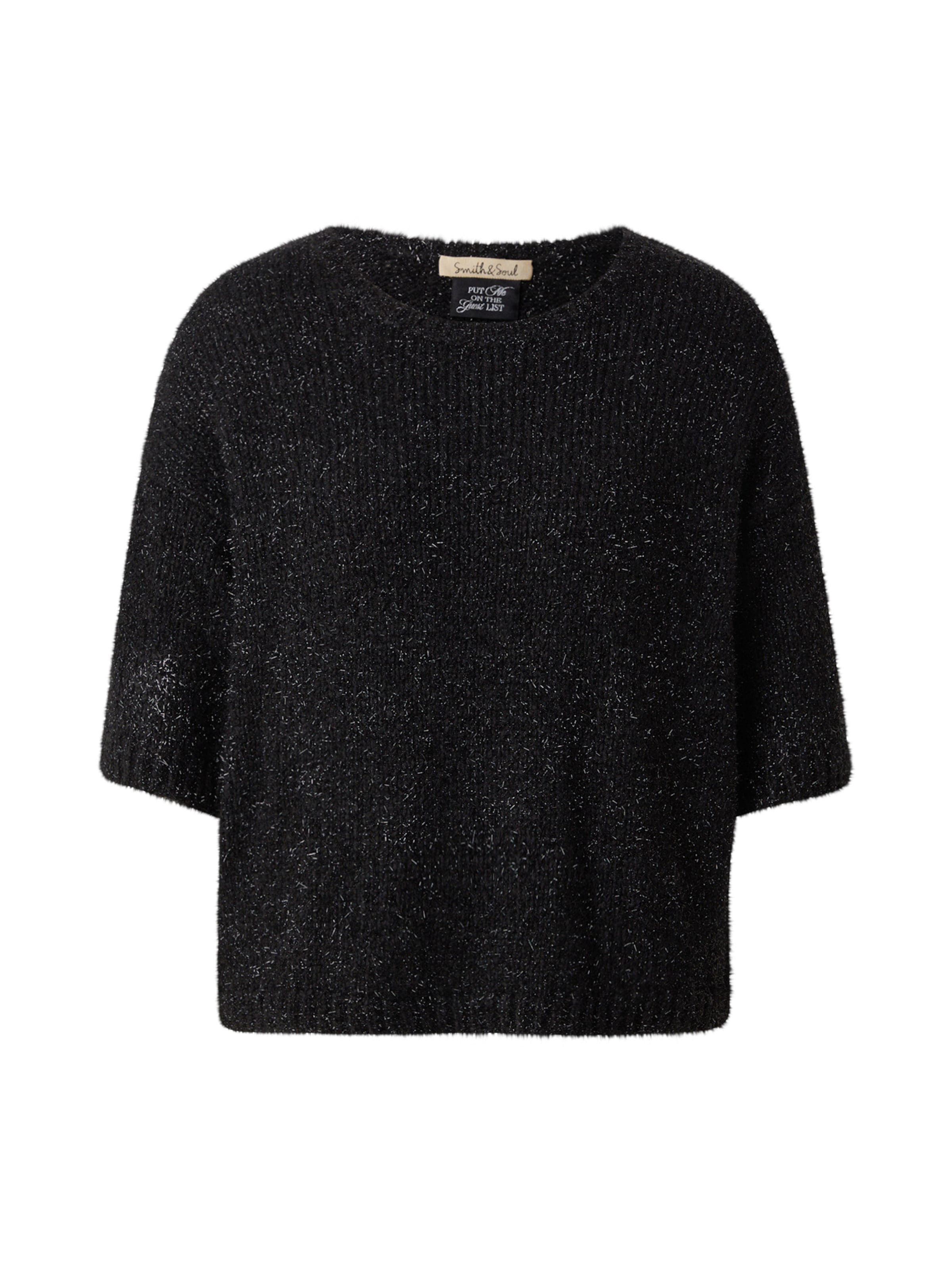 juoda Smith&Soul Megztinis: priekis