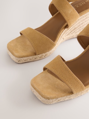 Next Сандали с каишка 'Forever Comfort' в жълто