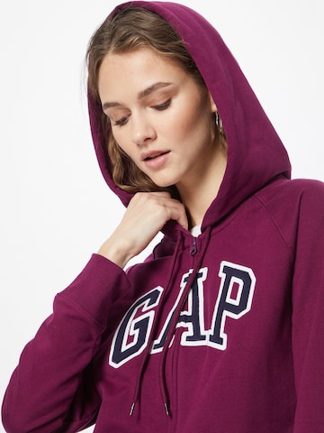 GAP Sweatjacke in Lila