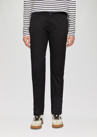 s.Oliver Tapered Chino trousers in Black
