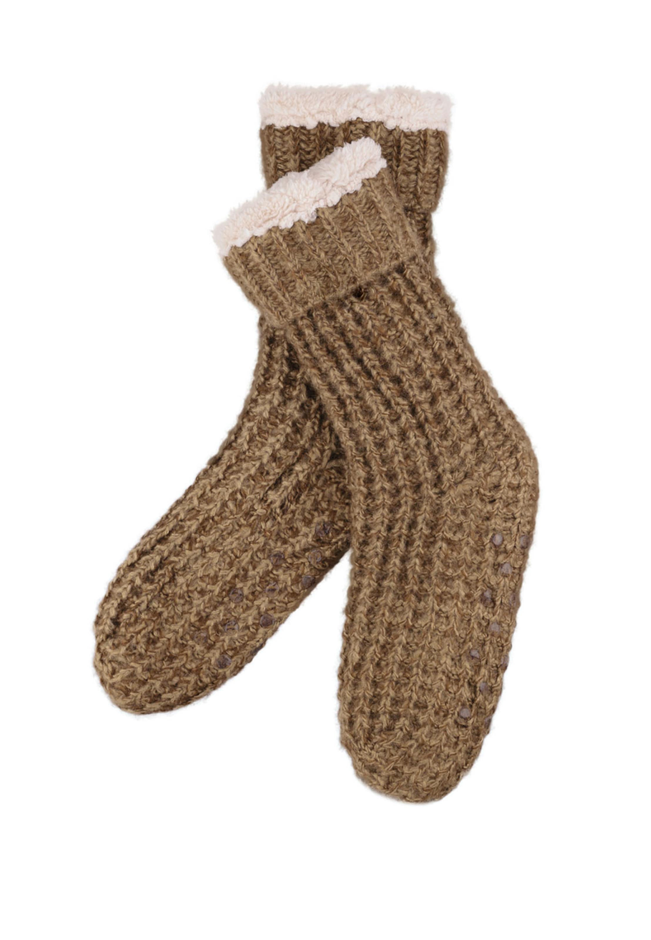 Bickley + Mitchell Socks in Brown: front