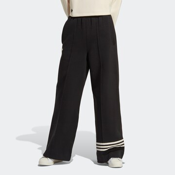 ADIDAS ORIGINALS Wide leg Broek 'Adicolor Neuclassics' in Zwart