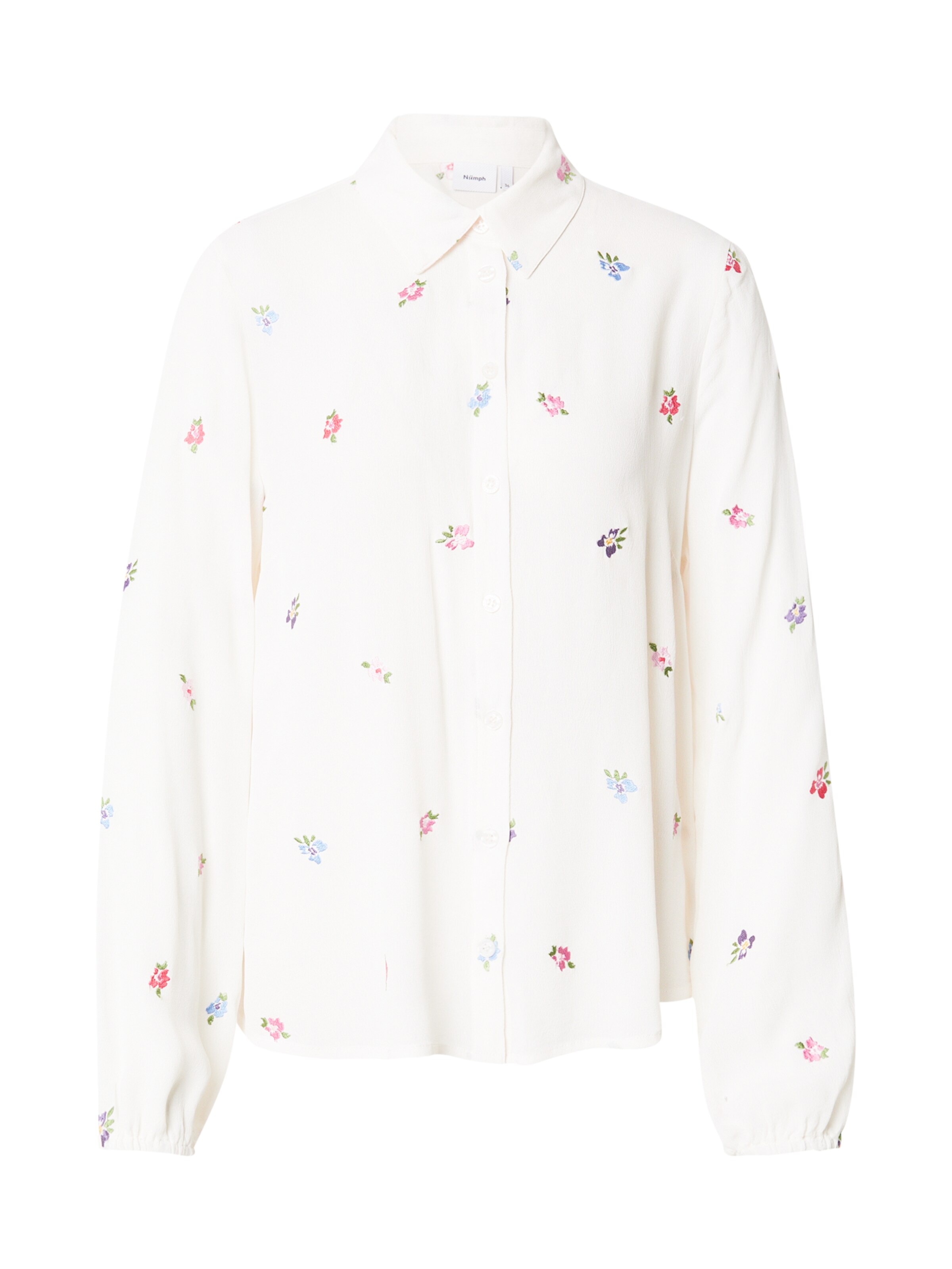 Camicia da donna 'ERIKA' di NÜMPH in bianco: frontale