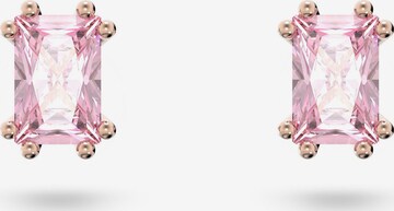 Boucles d'oreilles Swarovski en rose : devant