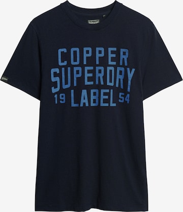 Superdry Koszulka 'Copper' w kolorze niebieski: przód