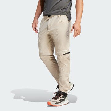 ADIDAS TERREX Tapered Outdoor Pants 'Utilitas' in Beige