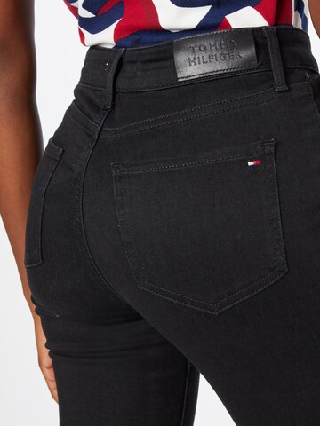 TOMMY HILFIGER Slimfit Hose in Schwarz