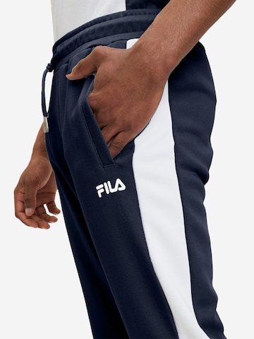 Tapered Pantaloni sportivi 'TROPEA' di FILA in blu