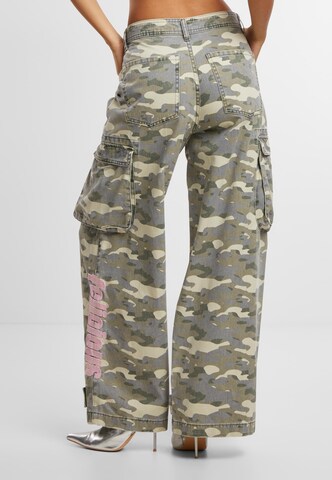 Felicious Wide leg Cargo Pants in Green