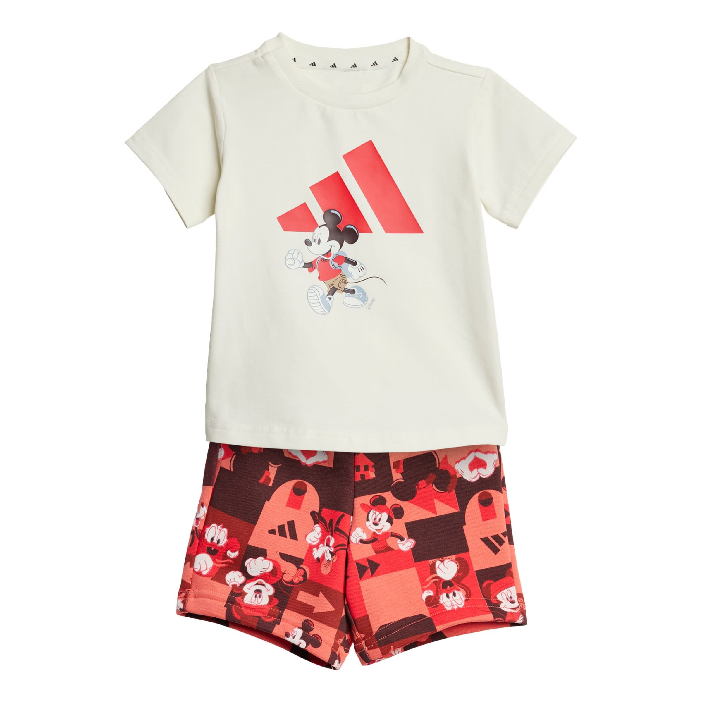 Costum de trening 'Disney Mickey Mouse' de la ADIDAS SPORTSWEAR pe roșu: față