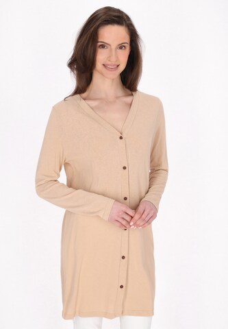 Usha - Cárdigan en beige: frente