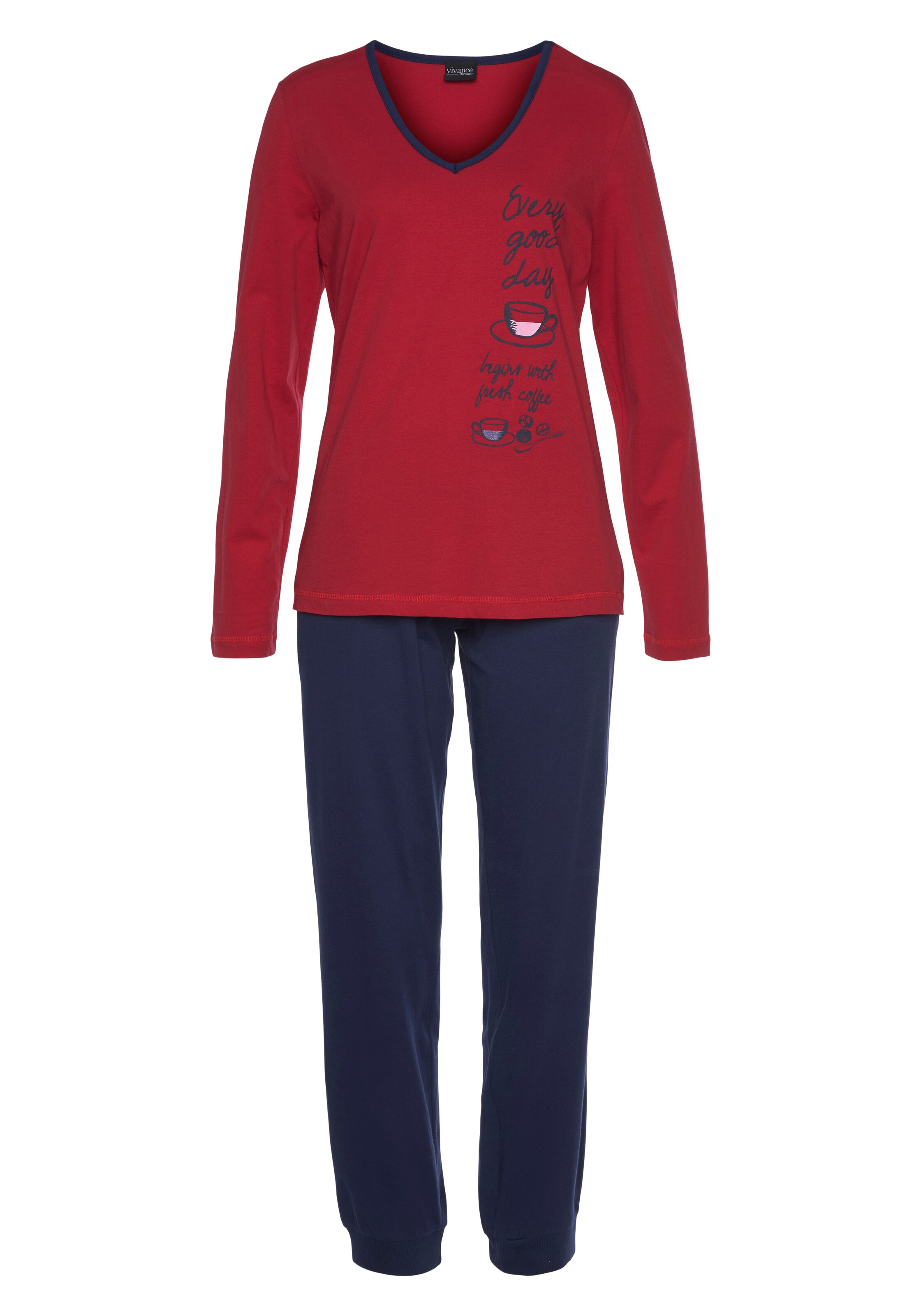 VIVANCE Pajama 'Dreams' in Blue: front