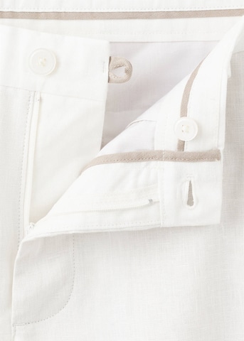 MANGO MAN Slimfit Hose 'Oyster' in Weiß
