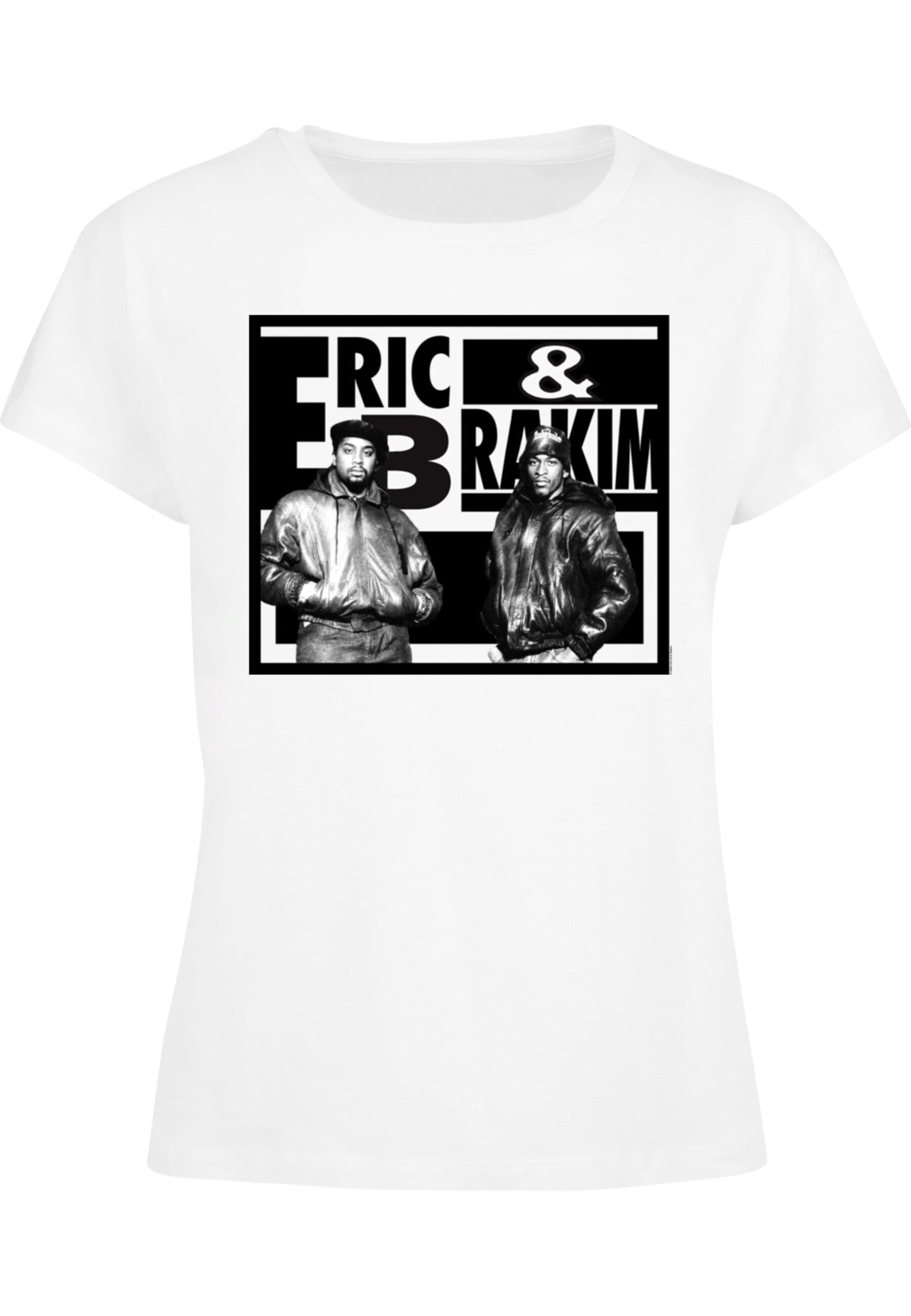 Merchcode Shirt 'Eric B & Rakim - Funky' in Wit: voorkant