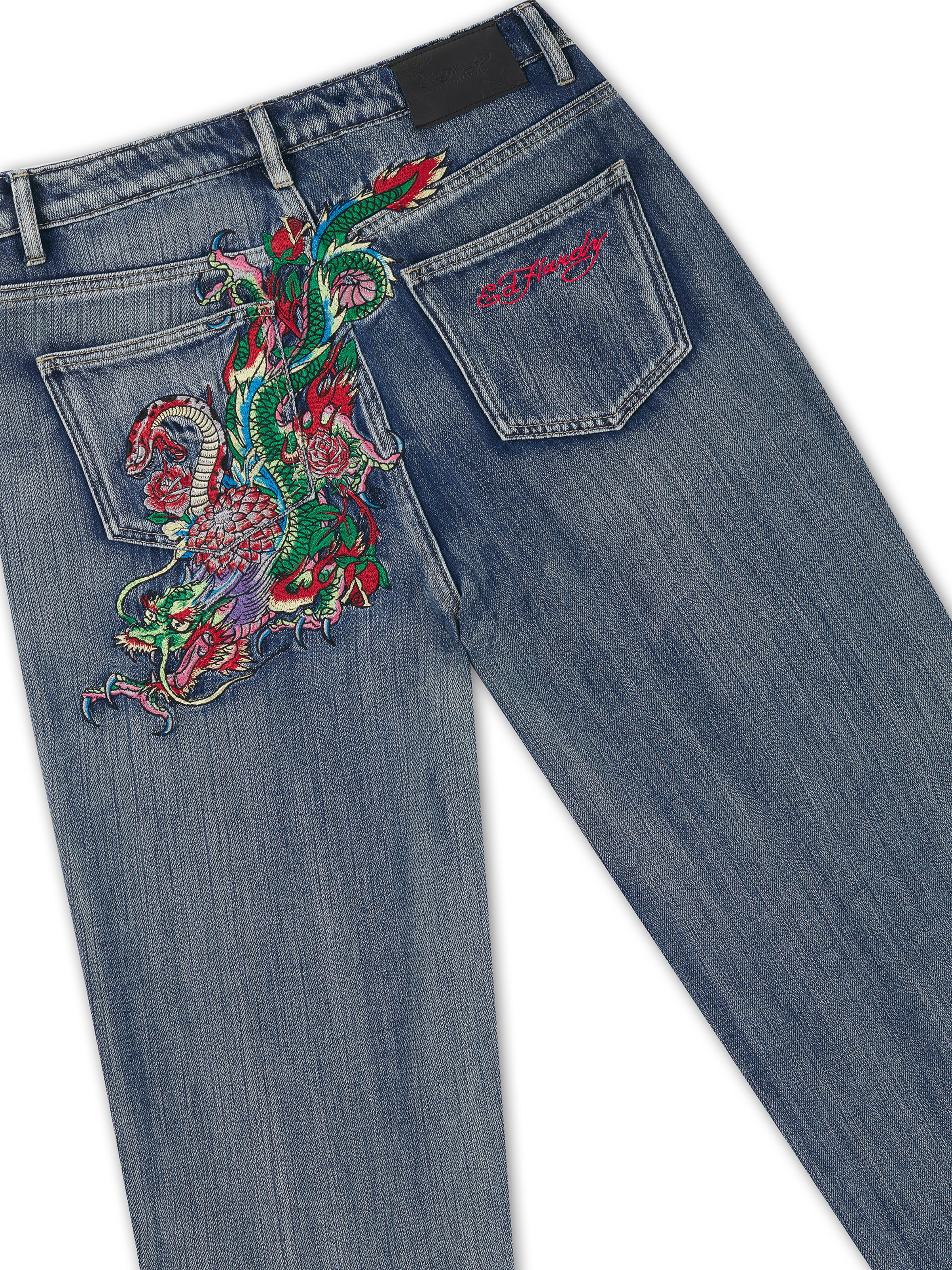 Ed Hardy Loosefit Τζιν σε μπλε
