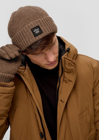 s.Oliver Beanie in Brown: front