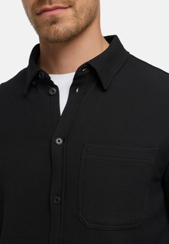 JEFF Regular fit Overhemd 'Landon' in Zwart