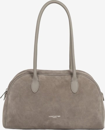pilka LANCASTER Paris Rankinė ant peties 'Lancaster Sac cabas épaule Zippé Suède Galet Fonce': priekis
