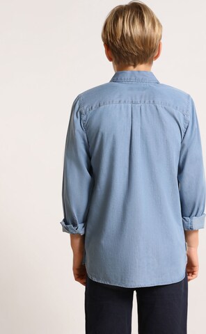 Scalpers Regular fit Button Up Shirt 'Alpha' in Blue