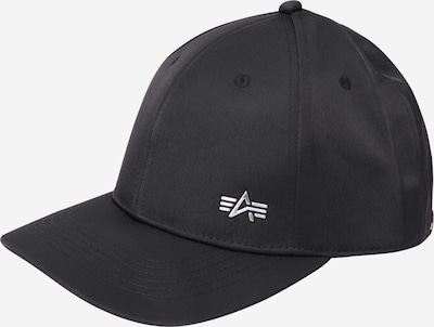 55-60 dydžio Kepurė iš ALPHA INDUSTRIES, spalva – juoda / balkšva, Prekių apžvalga