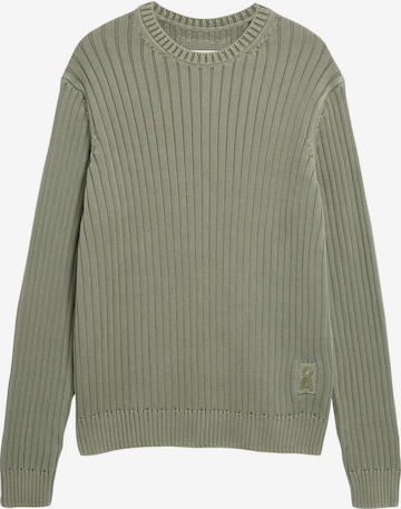 ARMEDANGELS Strickpullover PIGMENT DYE RIB in Grün: Vorderseite