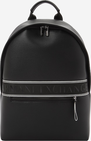 ARMANI EXCHANGE Reppu 'IAN' värissä musta: etupuoli