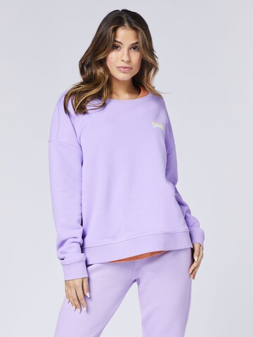 CHIEMSEE Sweatshirt in Purple: front