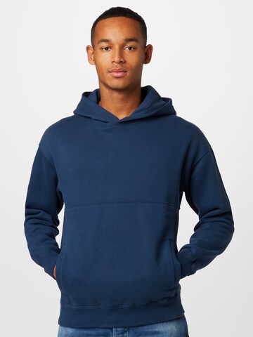 Sweat-shirt Abercrombie & Fitch en bleu : devant