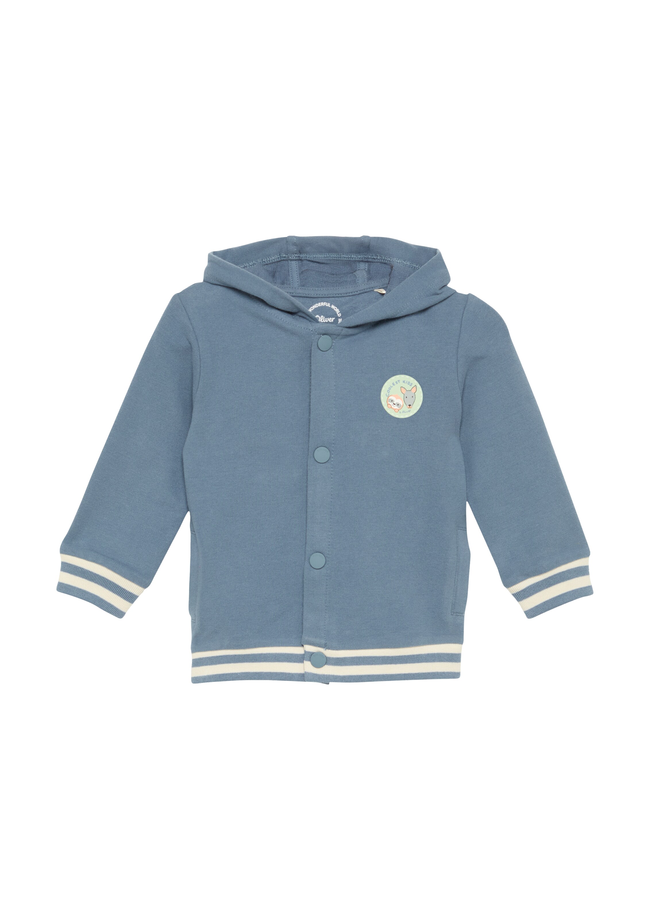 Veste de survêtement s.Oliver en bleu : devant