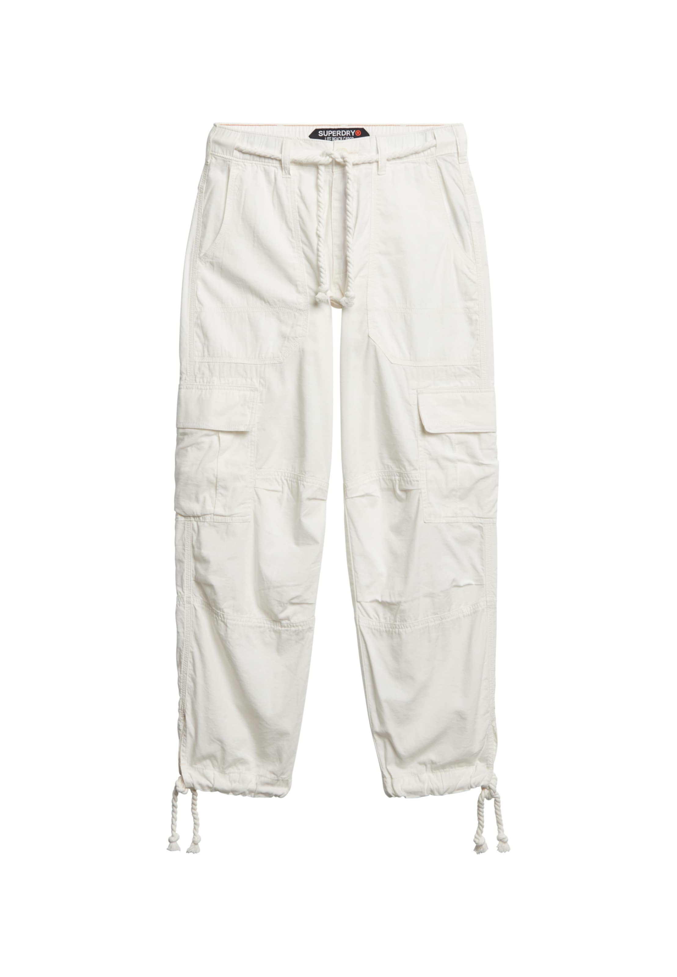Pantalon cargo Superdry en blanc : devant