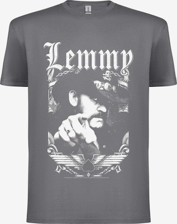 Lemmy Kilmister Koszulka 'Lemmy Kilmister - Respect 1945-2015 T-Shirt' w kolorze szary: przód