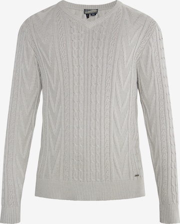 DreiMaster Vintage Sweater in Grey: front