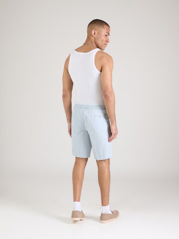 bugatti Regular Pleated Pants in Blue